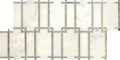 Daltile Lavaliere 9" x 15"-Natural Stone Mosaic-Daltile-First Snow Elegent Antique Mirror-9" x 15"-State Tile