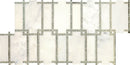 Daltile Lavaliere 9" x 15"-Natural Stone Mosaic-Daltile-First Snow Elegent Antique Mirror-9" x 15"-State Tile