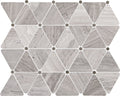 Daltile Limestone Mosaic 12" x 12"-Limestone Mosaic-Daltile-Chenille White Triangle-12" x 12"-State Tile