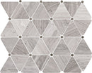 Daltile Limestone Mosaic 12" x 12"-Limestone Mosaic-Daltile-Chenille White Triangle-12" x 12"-State Tile