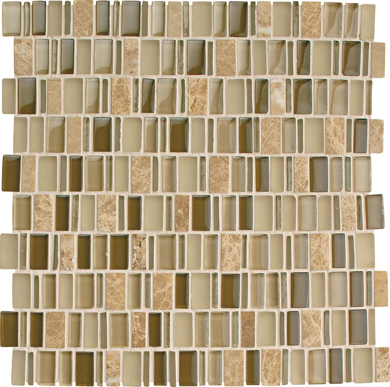 Daltile Clio 12" x 12"-Stone & Glass Mosaic-Daltile-Selene-12" x 12"-State Tile