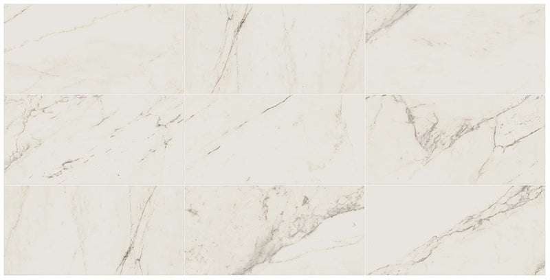 Marazzi Classentino Marble Rake 8" x 24"-Porcelain Tile-Marazzi-Palazzo White-8" x 24"-State Tile