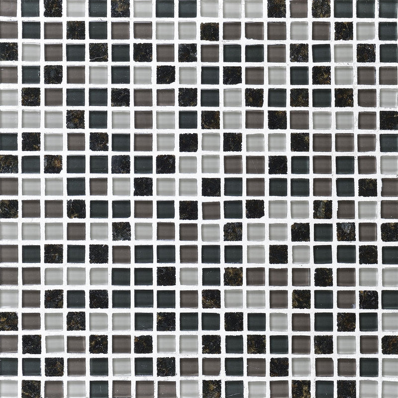 Daltile Granite Radiance 12" x 12"-Stone & Glass Mosaic-Daltile-Ubatuba Blend-12" x 12"-State Tile