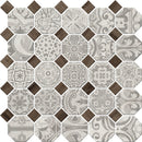 Daltile Rhetoric 12" x 12"-Porcelain Mosaic-Daltile-Aristotle White Mix-12" x 12"-State Tile