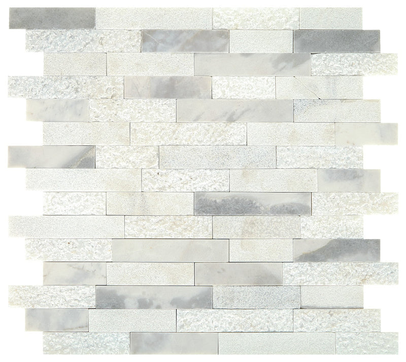 Daltile Minute Mosaix 12" x 12"-Natural Stone Mosaic-Daltile-Stormy Mist-12" x 12"-State Tile