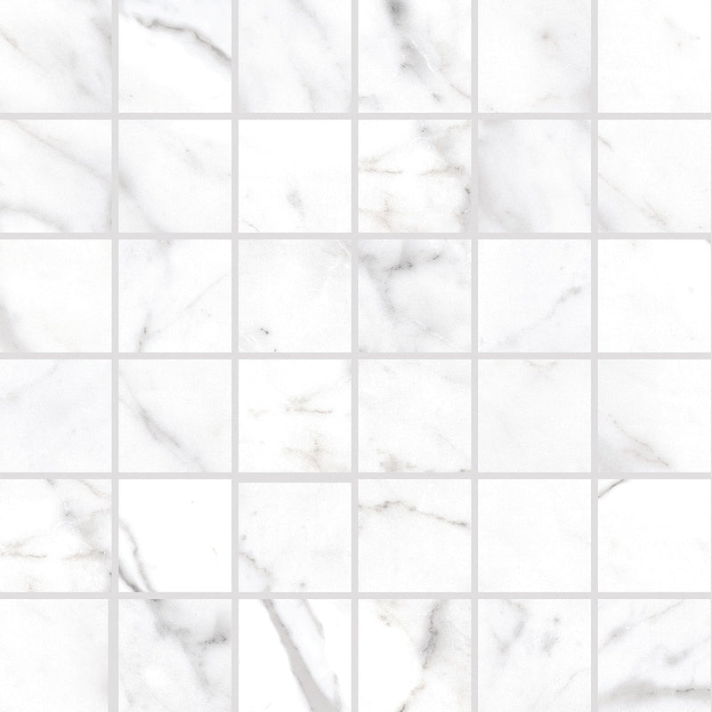 Daltile Costar 2 x 2 12" x 12"-Porcelain Mosaic-Daltile-Calacatta Empire-12" x 12"-State Tile