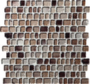 Daltile Jewel Tide 12.18" x 12.31"-Glass Mosaic-Daltile-Beach Pebble-12.18" x 12.31"-State Tile