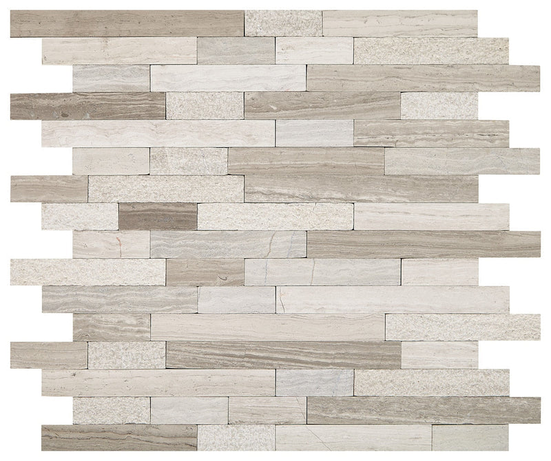 Daltile Minute Mosaix 12" x 12"-Natural Stone Mosaic-Daltile-Chenille White-12" x 12"-State Tile