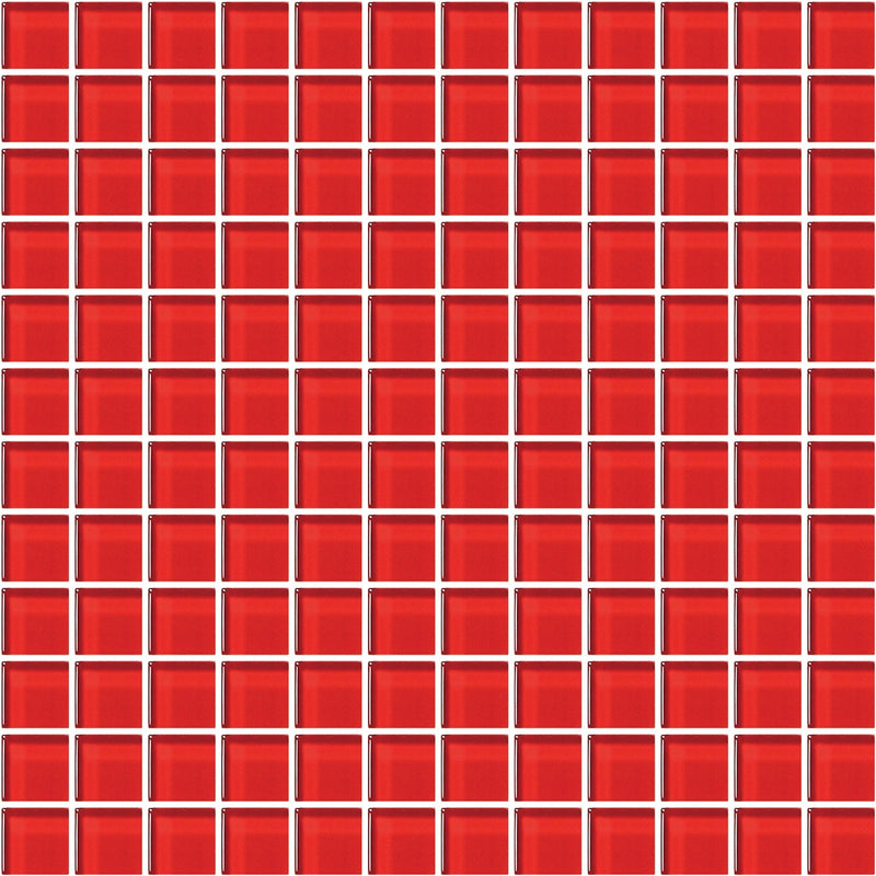 American Olean Color Appeal Mosaic 12" x 12"-Glass & Stone Mosaic-American Olean-Cherry-12" x 12"-State Tile