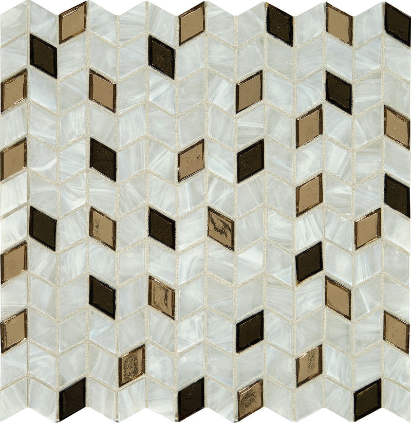 Daltile Interstellar 12.31" x 12.50"-Stone & Glass Mosaic-Daltile-Gold Rush-12.31" x 12.50"-State Tile