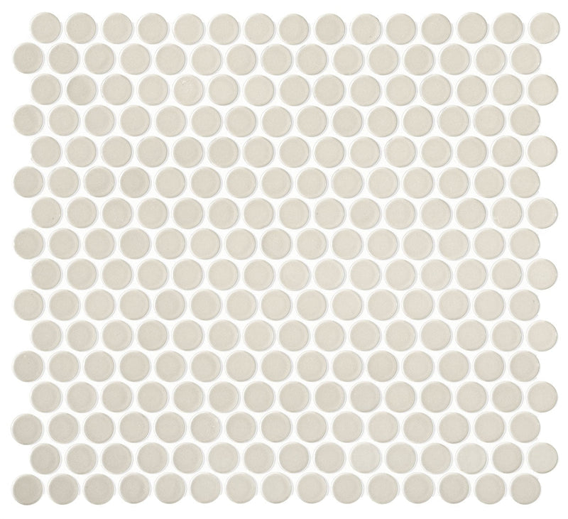 Daltile Retro Rounds 12" x 12"-Porcelain Mosaic-Daltile-Cream Soda-12" x 12"-State Tile