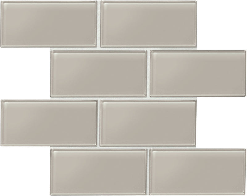 Daltile Amity 3" x 6"-Glass Tile-Daltile-Grey-3" x 6"-State Tile