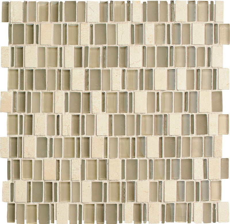 Daltile Clio 12" x 12"-Stone & Glass Mosaic-Daltile-Nox-12" x 12"-State Tile