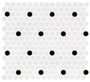 Daltile Retro Rounds 12" x 12"-Porcelain Mosaic-Daltile-Polka Dot Gloss-12" x 12"-State Tile