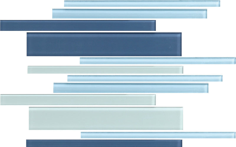 Daltile Color Wave 12" x 18"-Glass Mosaic-Daltile-Winter Blues-12" x 18"-State Tile