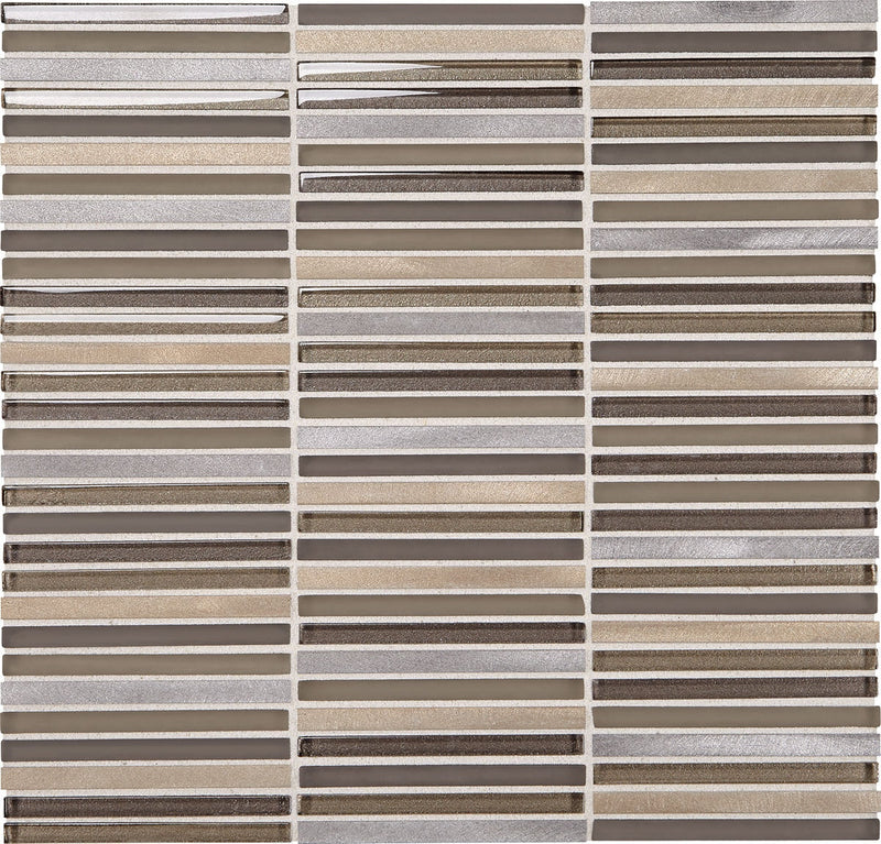 Daltile Lucent Skies 12" x 12"-Glass & Metal Mosaic-Daltile-Crimson Dusk-12" x 12"-State Tile