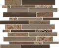 Daltile Idyllic Blends Linear 12" x 14"-Stone & Glass Mosaic-Daltile-Rustic Eve-12" x 14"-State Tile