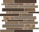 Daltile Idyllic Blends Linear 12" x 14"-Stone & Glass Mosaic-Daltile-Rustic Eve-12" x 14"-State Tile