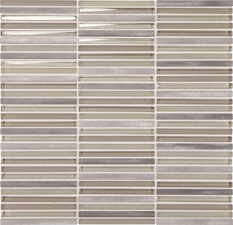 Daltile Lucent Skies 12" x 12"-Glass & Metal Mosaic-Daltile-Nightfall Luster-12" x 12"-State Tile