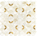 Daltile Lavaliere 12" x 12"-Natural Stone Mosaic-Daltile-Calacatta Gold Brass-12" x 12"-State Tile
