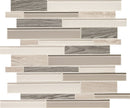 Daltile Idyllic Blends Linear 12" x 14"-Stone & Glass Mosaic-Daltile-Serene Storm-12" x 14"-State Tile