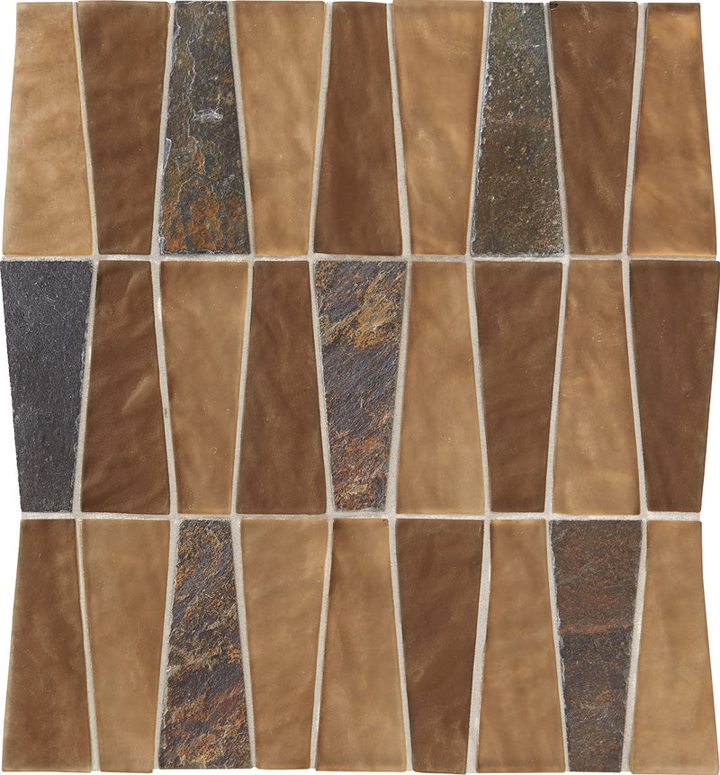 Daltile Regal Pendant 12" x 11"-Stone & Glass Mosaic-Daltile-Duchess Gold-12" x 11"-State Tile
