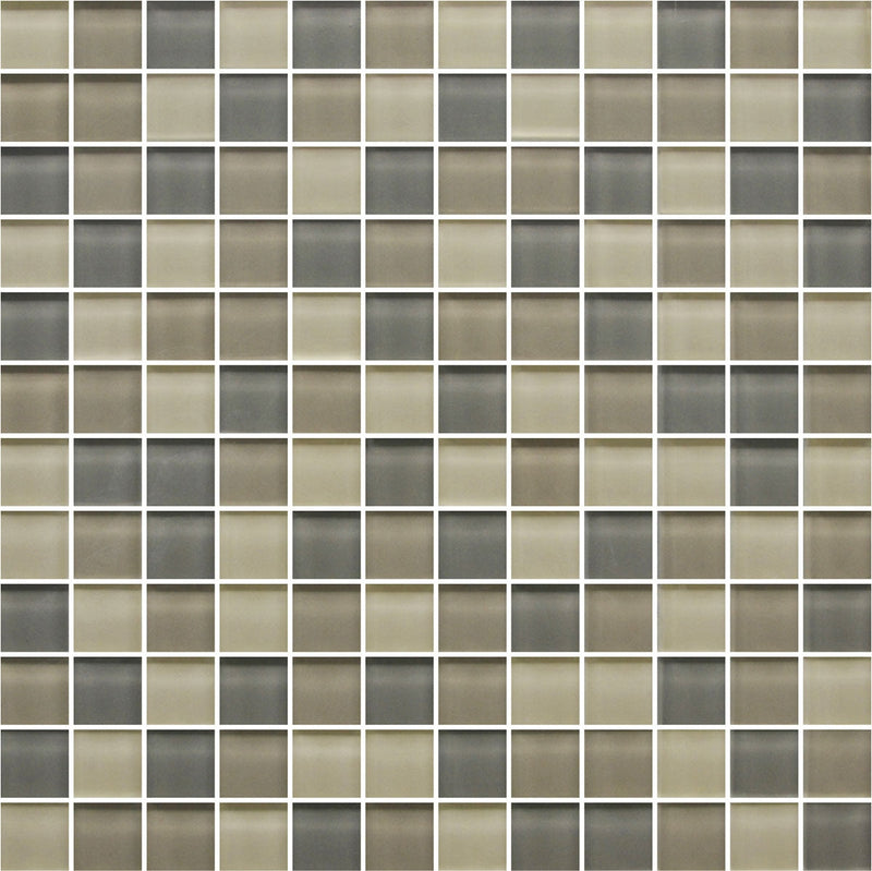American Olean Color Appeal 1 x 1 12" x 12"-Glass & Stone Mosaic-American Olean-Sand Storm-12" x 12"-State Tile
