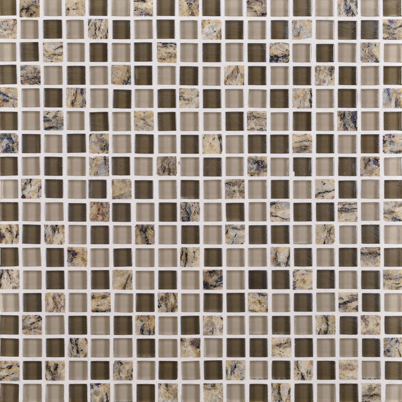 Daltile Granite Radiance 12" x 12"-Stone & Glass Mosaic-Daltile-Santa Cecilia Blend-12" x 12"-State Tile