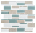 American Olean Color Appeal 3" 11.75" x 12.75"-Glass & Stone Mosaic-American Olean-Pacific Coast-11.75" x 12.75"-State Tile