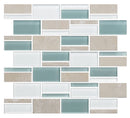 American Olean Color Appeal 3" 11.75" x 12.75"-Glass & Stone Mosaic-American Olean-Pacific Coast-11.75" x 12.75"-State Tile