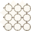 Daltile Raine 12.18" x 13.62"-Marble Mosaic-Daltile-Stratus White Blend-12.18" x 13.62"-State Tile