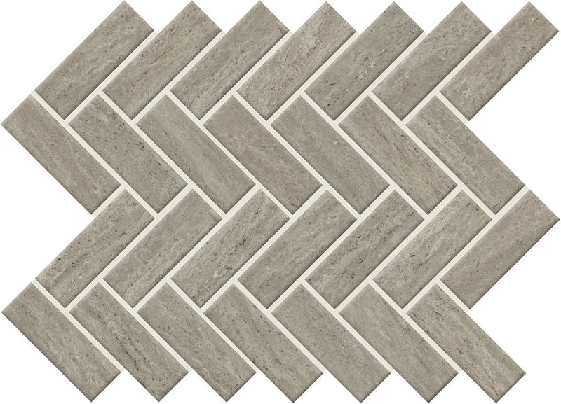 American Olean Sunset Falls 1 x 3 9" x 12"-Porcelain Mosaic-American Olean-Gray-9" x 12"-State Tile