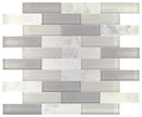 Daltile Simplystick Mosaix 11" x 11"-Stone & Glass Mosaic-Daltile-Daphne White And Glass Blend-11" x 11"-State Tile