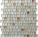 Daltile Jewel Tide 12.18" x 12.31"-Glass Mosaic-Daltile-Sparkling Sand-12.18" x 12.31"-State Tile
