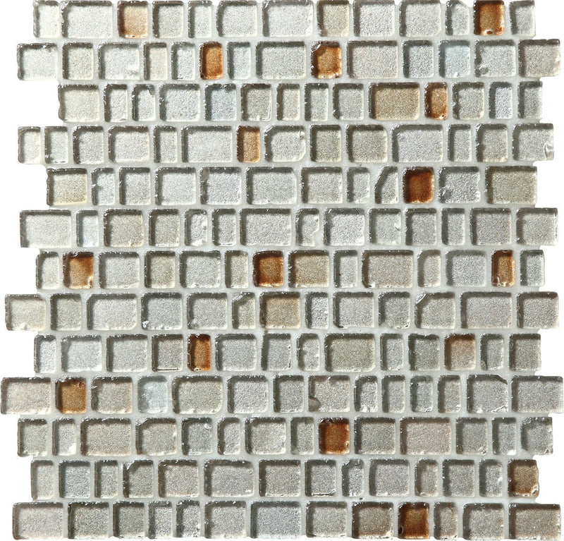 Daltile Jewel Tide 12.18" x 12.31"-Glass Mosaic-Daltile-Sparkling Sand-12.18" x 12.31"-State Tile