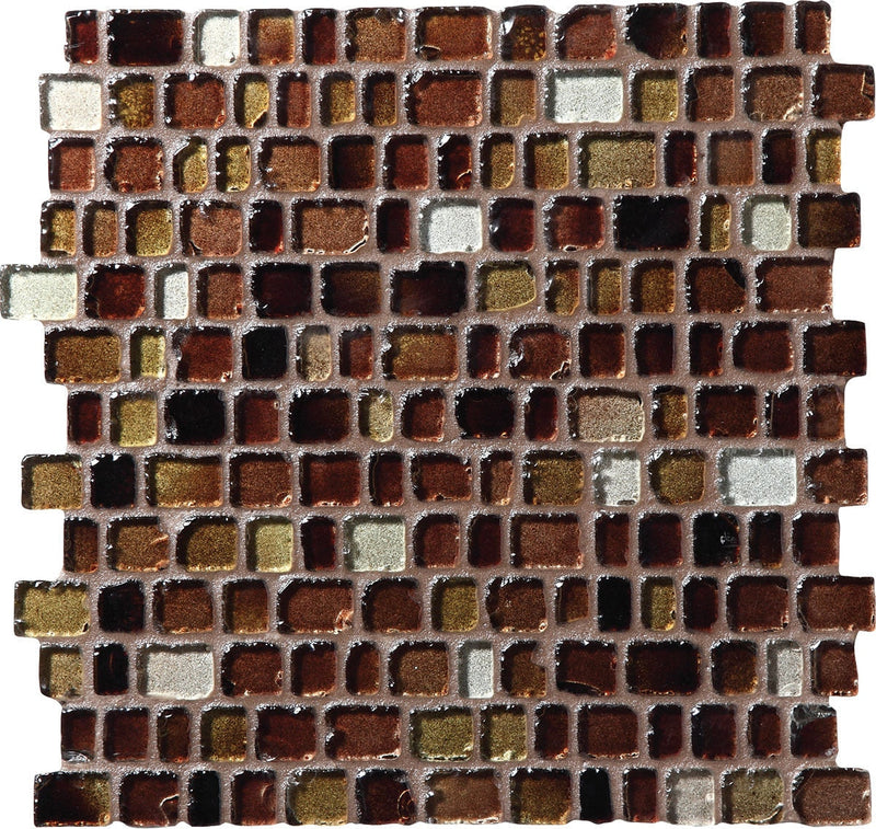 Daltile Jewel Tide 12.18" x 12.31"-Glass Mosaic-Daltile-Cobblestone-12.18" x 12.31"-State Tile