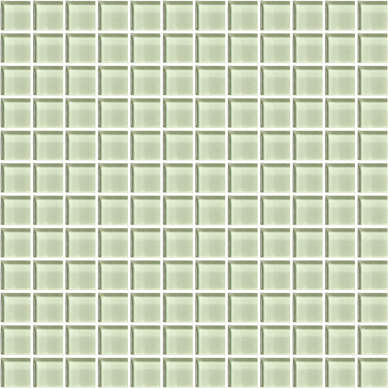 American Olean Color Appeal Mosaic 12" x 12"-Glass & Stone Mosaic-American Olean-Celedon-12" x 12"-State Tile