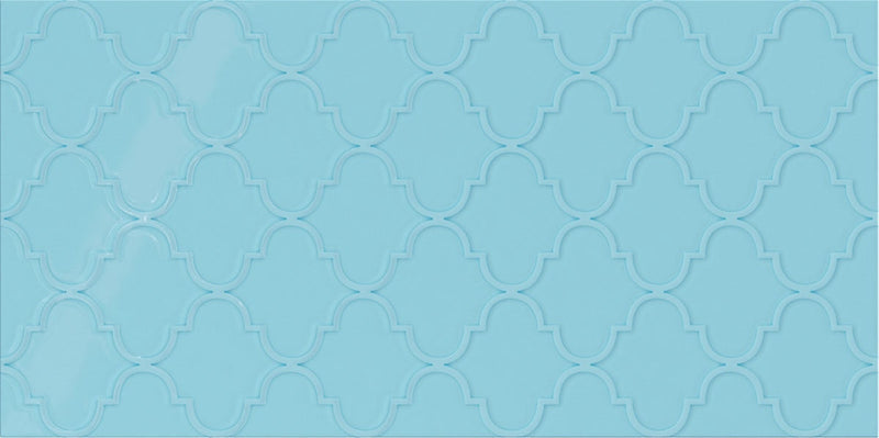 Daltile Showscape Arabesque Pattern 12" x 24"-Ceramic Tile-Daltile-Crisp Blue-12" x 24"-State Tile