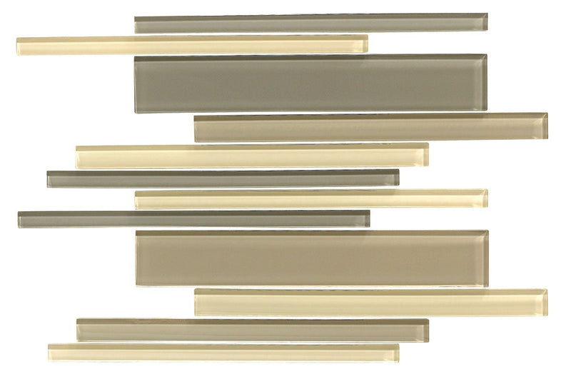 American Olean Color Appeal 11.56" x 16.75"-Glass & Stone Mosaic-American Olean-Sand Storm-11.56" x 16.75"-State Tile