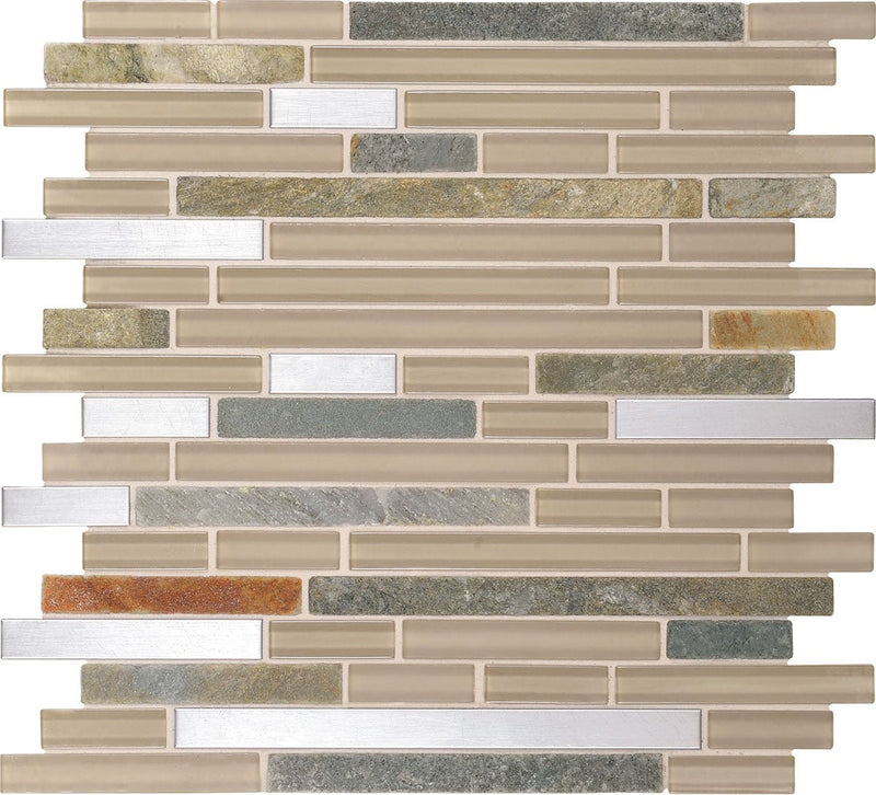Daltile Endeavors 12" x 13"-Stone & Glass Mosaic-Daltile-Meditation-12" x 13"-State Tile