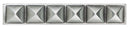 Daltile Massalia Deco Pinnacle 1" x 6"-Metal Strip-Daltile-Pewter-1" x 6"-State Tile