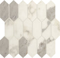 Daltile Marble Attache HEX 12.4" x 12.6"-Porcelain Mosaic-Daltile-Calacatta-12.4" x 12.6"-State Tile