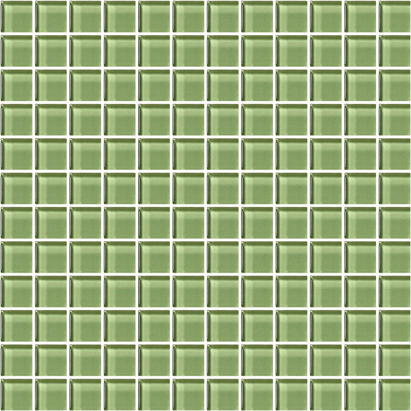 American Olean Color Appeal Mosaic 12" x 12"-Glass & Stone Mosaic-American Olean-Grasshopper-12" x 12"-State Tile
