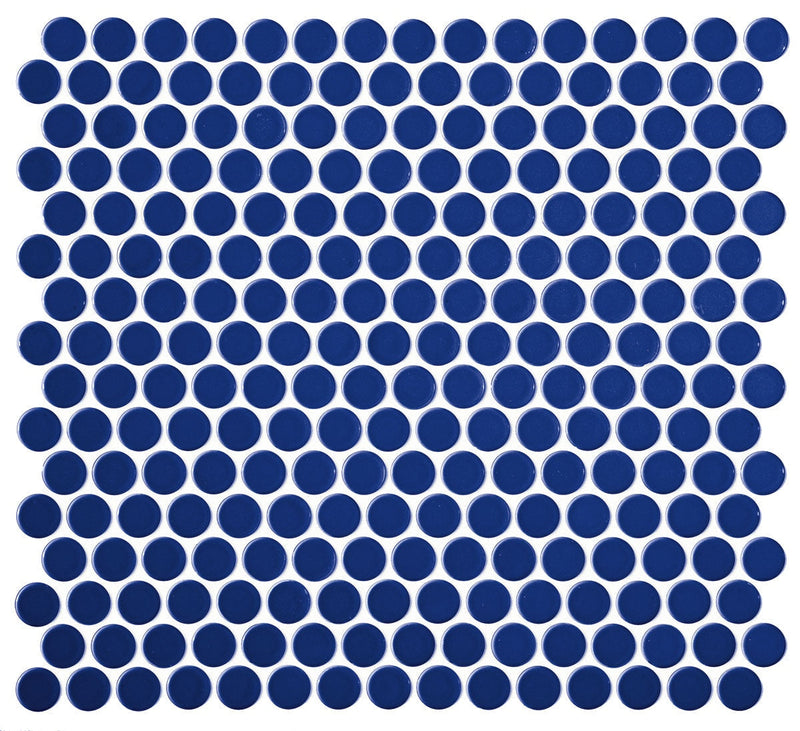 Daltile Retro Rounds 12" x 12"-Porcelain Mosaic-Daltile-Denim Blue-12" x 12"-State Tile