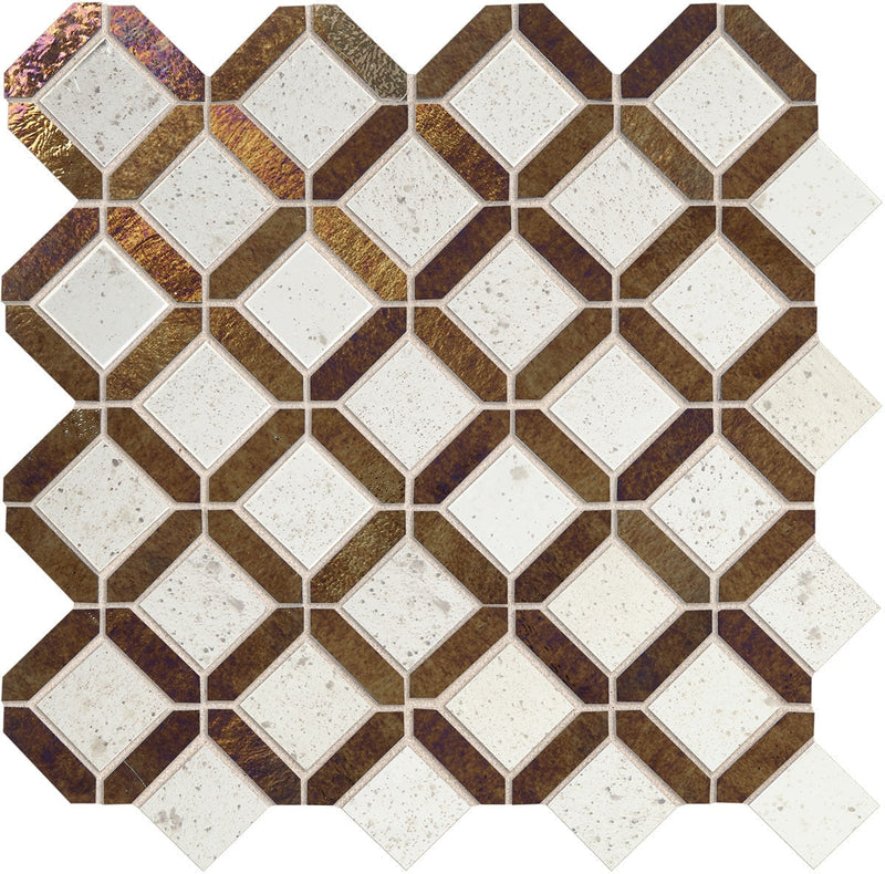 Marazzi Coastal Effects 13" x 13"-Glass Mosaic-Marazzi-Onyx-13" x 13"-State Tile