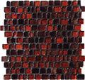 Daltile Jewel Tide 12.18" x 12.31"-Glass Mosaic-Daltile-Bonfire-12.18" x 12.31"-State Tile