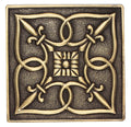 Daltile Massalia Deco Fleur De Lis 4" x 4"-Metal Tile-Daltile-Bullion-4" x 4"-State Tile