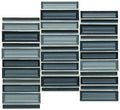 Daltile Cascading Waters 12" x 12"-Glass Mosaic-Daltile-Cerulean Swell-12" x 12"-State Tile