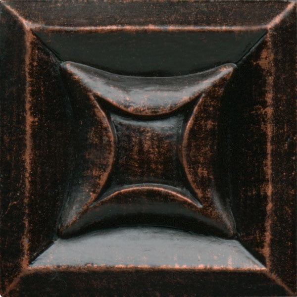 Daltile Armor 2" x 2"-Metal Tile-Daltile-Oil Rubbed Bronze Star-2" x 2"-State Tile