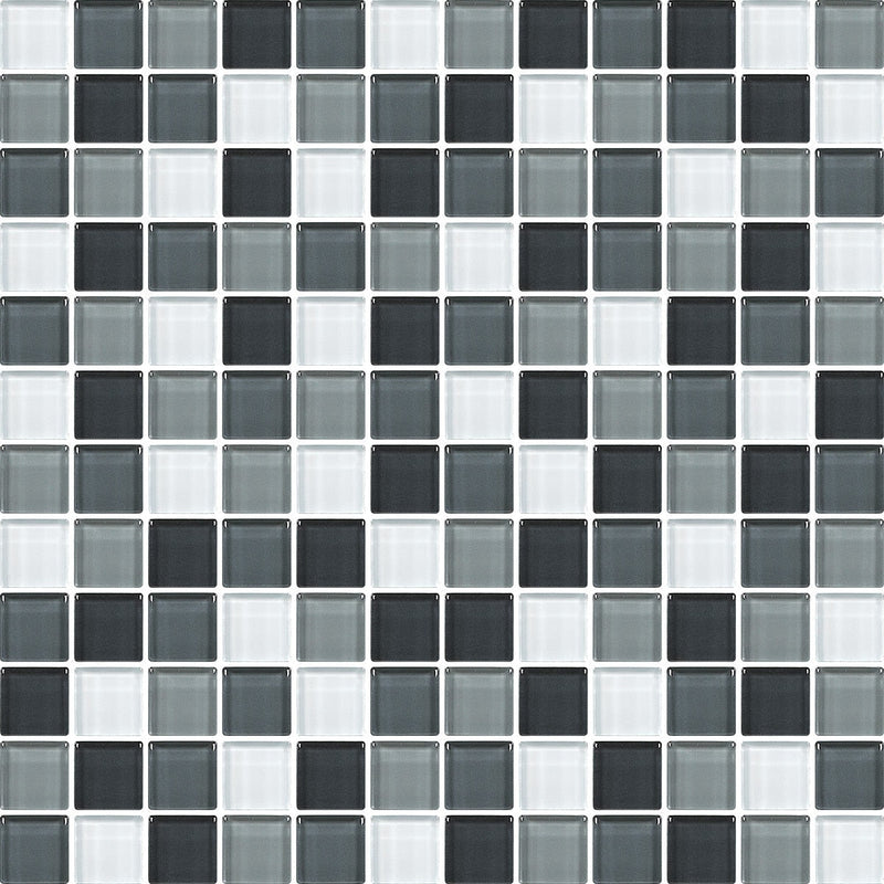 Daltile Color Wave 1 x 1 12" x 12"-Glass Mosaic-Daltile-Evening Mixer-12" x 12"-State Tile